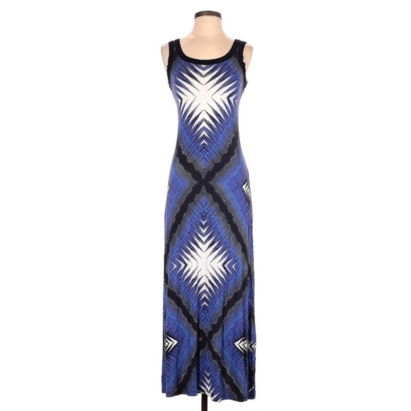 KarenKane Maxi Tank Dress - Purple Geometric - size medium - Picture 1 of 9